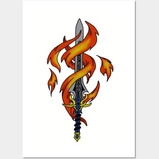 Flaming Sword Posters and Art